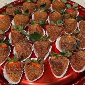 Fresas Crispy Chamoy